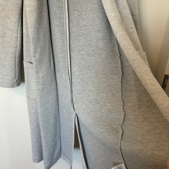 Dynamite Long Blazer Style Coat With Pockets Gray XS - Picture 5 of 11